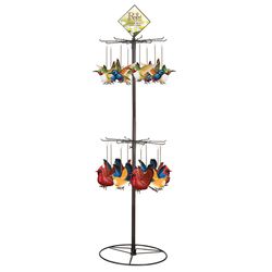 Regal Art & Gift Assorted Metal 10.75 in. H X 7.5 in. L X 6.5 in. W Bouncie Bird/Hummingbird Garden