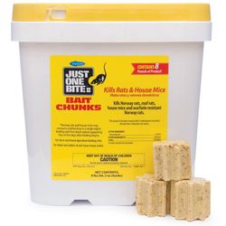 Farnam Just One Bite II Toxic Rodenticide Bait Blocks For Mice and Rats 8 lb