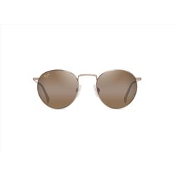 Maui Jim Pukaua Sunglasses Unisex Shiny Light Gold with Orange & Yellow Frame HCL Bronze Lens Polari