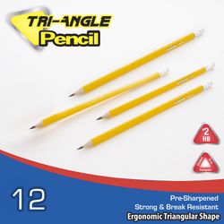 Bazic Products #2HB 2.0 mm Wood Pencil 12 pk Yellow