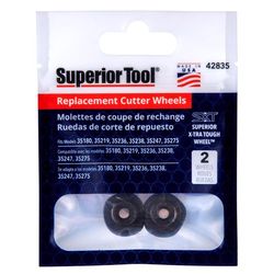 Superior Tool Replacement Cutter Wheel Black 2 pc