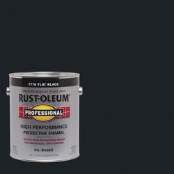 Rust-Oleum Professional High Performance Indoor and Outdoor Flat Black Protective Paint 1 gal