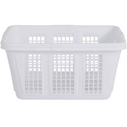 Rubbermaid White Plastic Laundry Basket