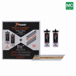 Paslode 1-1/2 in. L Paper Strip Galvanized Fuel and Nail Kit 30 deg 1 pk