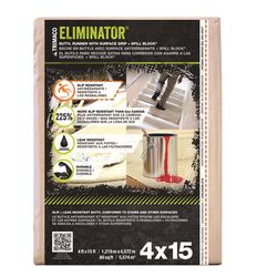 Trimaco Eliminator 4 ft. W X 15 ft. L Professional Grade Butyl Coated Drop Cloth 1 pk