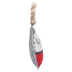 Pavilion Furever Pawsome For Dog Red/White Polyester Cupcake Squeak Dog Toy 10.5 1 pk