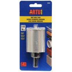 ARTU 2-1/8 in. Carbide Grit 4-1/2 in. L X 3/8 in. D Hole Saw Arbor Included