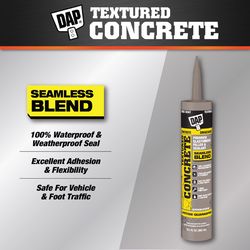 DAP Textured Gray Acrylic Latex Concrete and Mortar Waterproof Sealant 10.1 oz