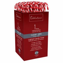 Celebrations Clear Lighted Candy Cane 27 in. Pathway Decor