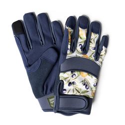 Seed & Sprout S/M Neoprene Lemon Grove Navy Gardening Gloves
