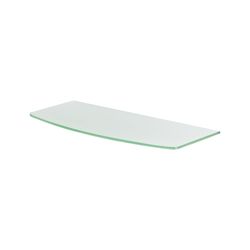 Dolle 0.31 in. H X 23.6 in. W X 7.9-9 in. D Clear/White Glass Shelf Board