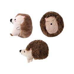 Pet Shop by Fringe Studio For Dog Multicolored Plush Hedgehugs All Day Dog Toy 3 pk