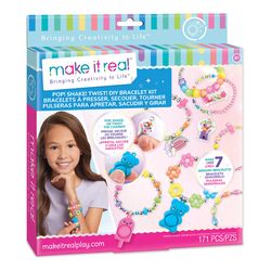 Make It Real Pop Shake Twist Bracelet Making Kit Multicolored 171 pc