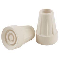 Shepherd Hardware Rubber Crutch/Cane Tip White Round 1 in. W 2 pk