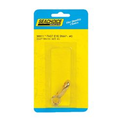 Seachoice Polished Brass 2 in. L X 7/16 in. W Fast Eye Snap 1 pk