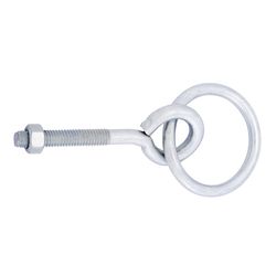 Ace Small Zinc-Plated Silver Steel 3-5/8 in. L Hitching Ring W/Eyebolt and Nut 350 lb 1 pk