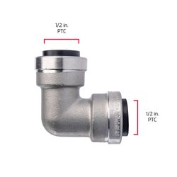 QuickFitting Push to Connect 1/2 in. PF Steel 90 Degree Elbow