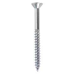 HILLMAN No. 12 Ga. X 2-1/2 in. L Phillips Zinc-Plated Coarse Wood Screws 100 pk