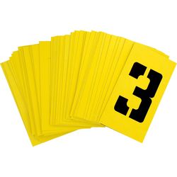 HILLMAN 3 in. Card Stock Letter and Number 3 Inch Stencil Set 36 pk