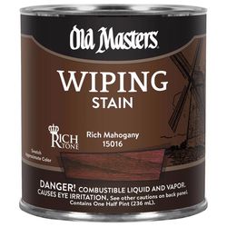 Old Masters Semi-Transparent Rich Mahogany Oil-Based Wiping Stain 1/2 pt