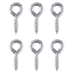 Ace 3/16 in. D X 1-3/8 in. L Zinc-Plated Steel Screw Eye 90 lb. cap. 6 pk