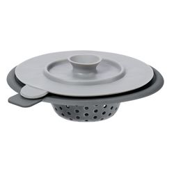 OGGI 3.5 in. Matte Silicone Sink Strainer With Stopper