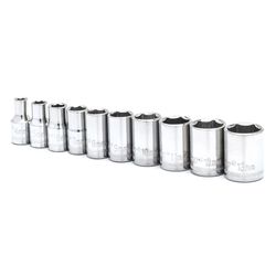Crescent 1/4 in. X 1/4 in. drive Metric 6 Point Standard Socket Set 10 pc