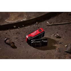 Milwaukee 300 lm Black/Red LED Rechargeable Clip Light