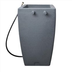 Algreen Madison Charcoal 49 gal Rain Barrel Polyethylene