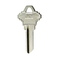 Ace House Key Blank Single For Schlage Locks Silver