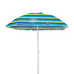 Caribbean Joe 72 in. Tiltable Multicolor Beach Umbrella