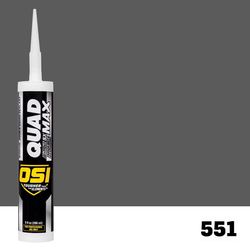 OSI Quad Max Iron Gray Elastomeric Polymers Caulk Sealant 9.5 oz