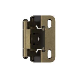 Amerock 1-1/2 in. W X 2-1/4 in. L Burnished Brass Steel Self-Closing Hinge 2 pk