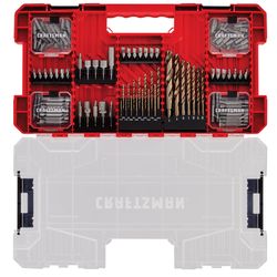 CRAFTSMAN Assorted Assorted Drill and Driver Bit Set Steel 150 pc