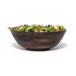 Lipper International Natural Rubberwood Contemporary Salad Bowl 13.75 in. D 1 pc