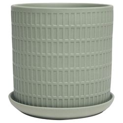 Chive Virago 5 in. D Ceramic Shape A Flower Pot Olive