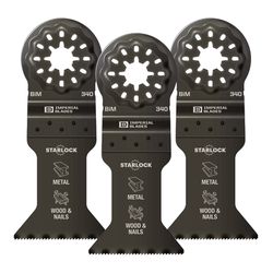 Imperial Blades Starlock 3-7/8 in. L Bi-Metal Oscillating Saw Blade 3 pk