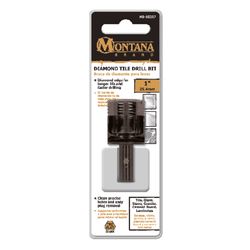 Montana Brand Diamond 1 in. Alloy Steel Tile Drill Bit 3-Flat Shank 1 pc