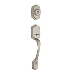 Kwikset Satin Nickel Zinc Outside Trim Handleset