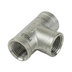 BK Products Proline 3/4 in. FIP X 3/4 in. D FIP 3/4 in. D FIP Stainless Steel 4 in. L Tee