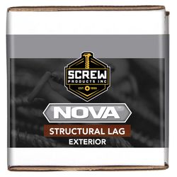 Screw Products NOVA #18 in. X 10 in. L Star Black Steel Lag Screw 50 pk
