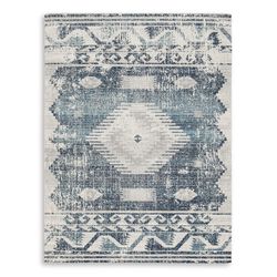 Signature Design by Ashley Blue Polyester Outdoor Area Rug