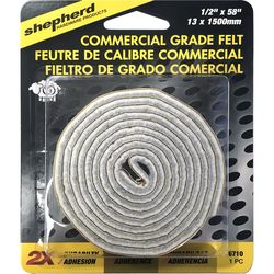 Shepherd Hardware Felt Self Adhesive Furniture Pad Roll Beige Round 1/2 in. W X 58 in. L 1 pk