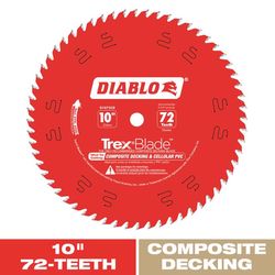Diablo TrexBlade 10 in. D X 5/8 in. TiCo Hi-Density Carbide Circular Saw Blade 72 teeth 1 pk