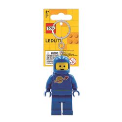 LEGO Minifigures Plastic Blue Spaceman Keychain w/LED Light