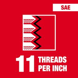 Milwaukee SAE 5/8-11 Straight Flute Plug Tap