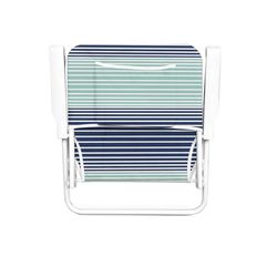 Caribbean Joe White Steel Frame Foldable Lounge Chair