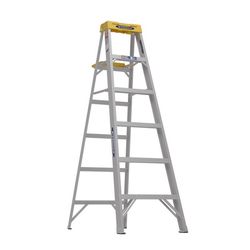 Werner 6 ft. H Aluminum Step Ladder Type IA 300 lb. cap.