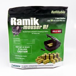 Ramik Mouser Refillable Toxic Fish-Flavored Bait Station and Bait Blocks For Mice 16 oz 1 pk
