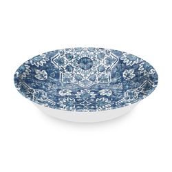 TarHong 126 oz Blue Melamine Atlantic Medallion Serving Bowl 13.8 in. D 1 pc
